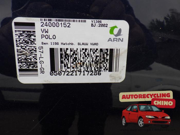 Volkswagen Polo IV 1.2 12V Sloopvoertuig (2002, Blauw)