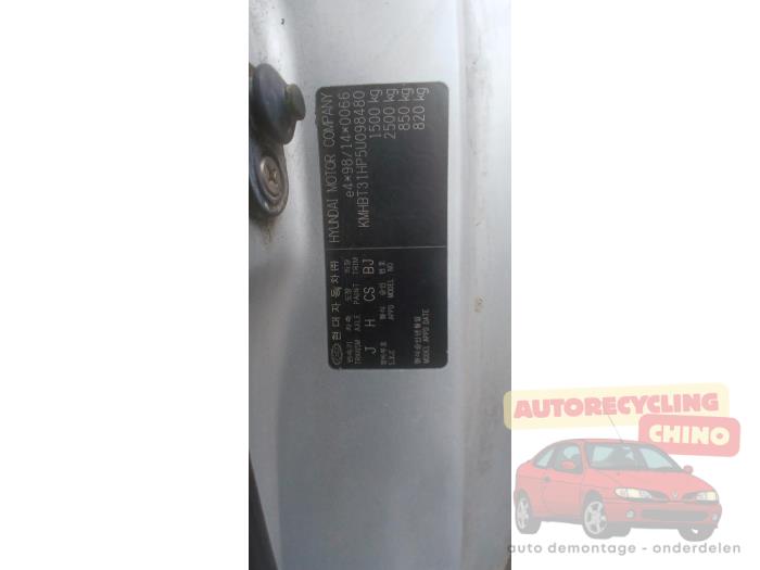 Hyundai Getz 1.3i 12V Sloopvoertuig (2006, Grijs)