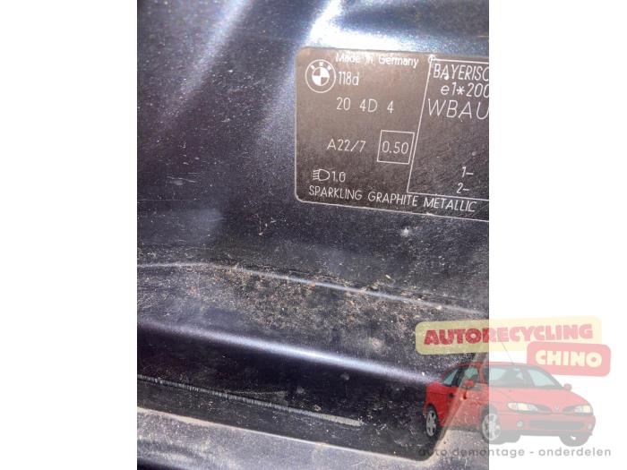 BMW 1 serie 120i 16V Sloopvoertuig (2007, Donker, Grijs)
