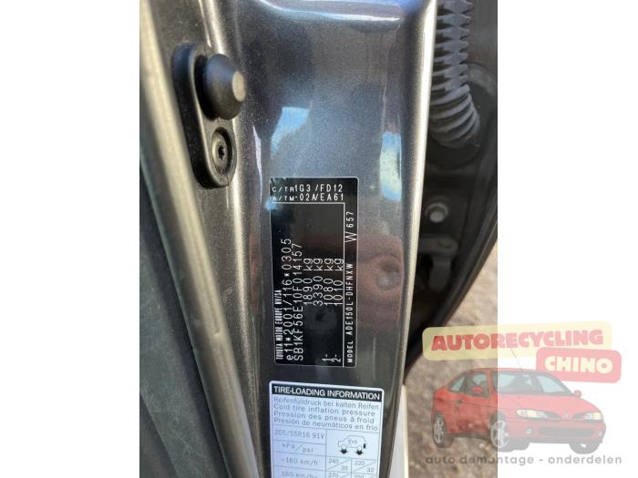 Toyota Auris 2.0 D-4D-F 16V Sloopvoertuig (2009, Grijs)