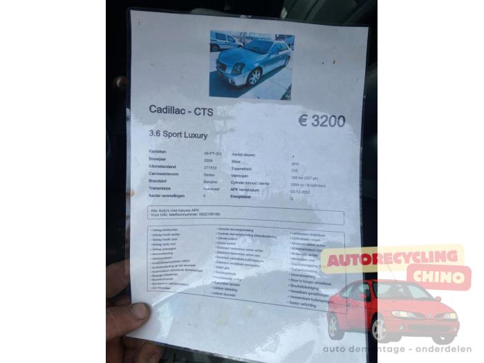 Cadillac CTS I 3.6 V6 24V Sloopvoertuig (2004, Grijs)