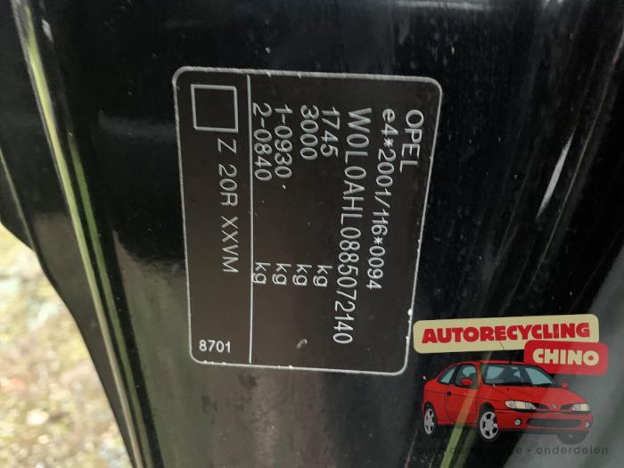 Opel Astra H GTC 1.6 16V Sloopvoertuig (2008, Zwart)