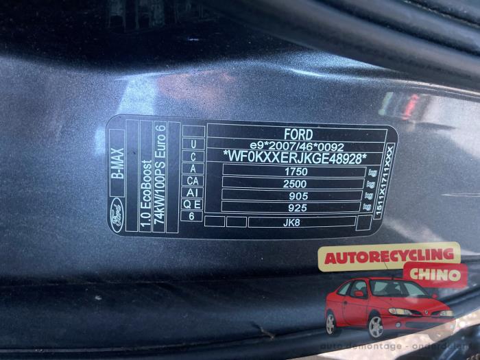 Ford B-Max 1.0 EcoBoost 12V 100 Sloopvoertuig (2016, Grijs)