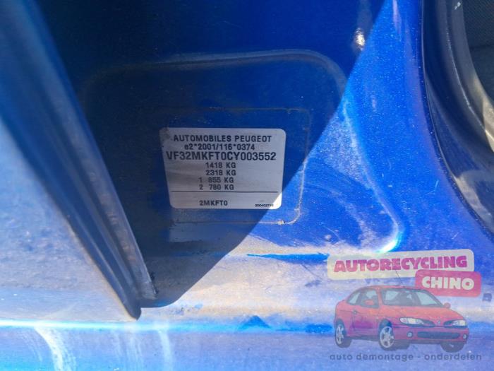 Peugeot 206+ 1.4 XS Sloopvoertuig (2012, Blauw)