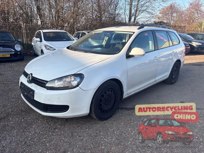 Volkswagen Golf VI Variant 1.6 TDI 16V 105 Sloopvoertuig (2013, Wit)