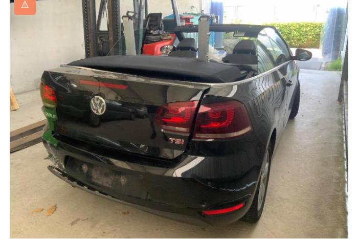 Volkswagen Golf VI Cabrio 1.4 TSI 160 16V Sloopvoertuig (2013, Zwart)