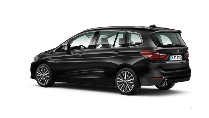 BMW 2 serie Gran Tourer 220dA xDrive 2.0 TwinPower Turbo 16V Sloopvoertuig (2016, Metallic, Zwart)