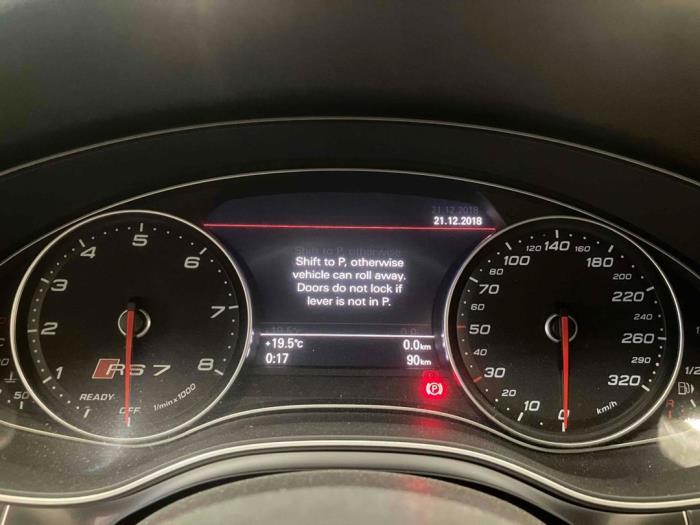 Audi RS7 Sportback 4.0 V8 TFSI Performance 32V Sloopvoertuig (2017, Metallic, Grijs)