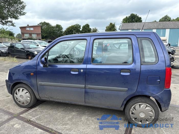 Opel Agila 1.2 16V Sloopvoertuig (2000, Blauw)