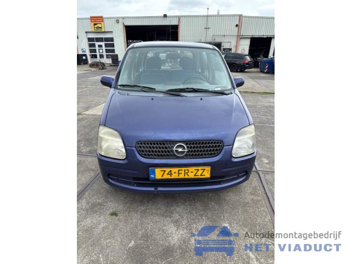 Opel Agila 1.2 16V Sloopvoertuig (2000, Blauw)