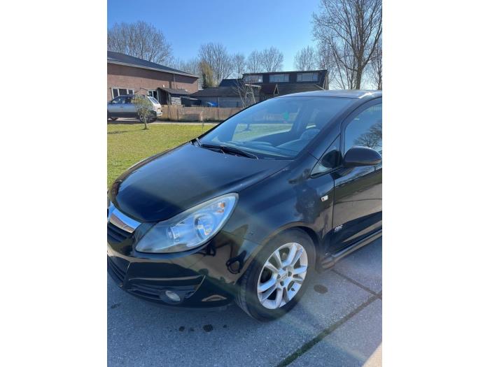 Opel Corsa D 1.2 16V Sloopvoertuig (2008, Zwart)