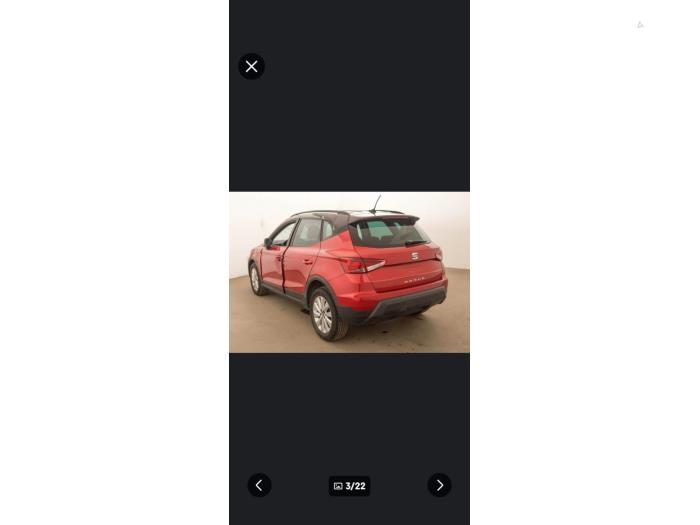Seat Arona 1.0 TSI 12V Sloopvoertuig (2019, Rood, Zwart)